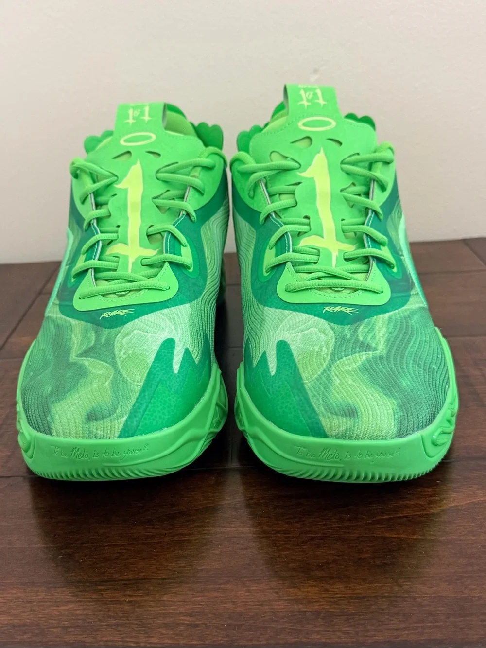 ⁠Puma MB.03 Lo Team Green LaMelo Ball Basketball Shoes Mens Size 17
